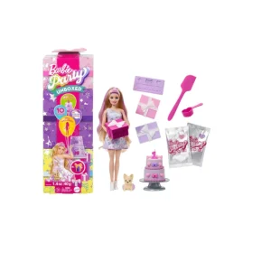 Barbie- Party Surprise con 10 soprese 2 modelli