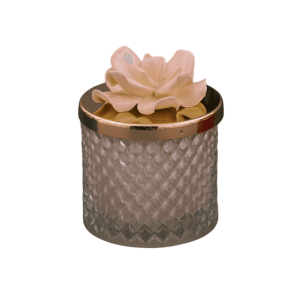 Candela Diamond cipria fiore Capodimonte 3 misure